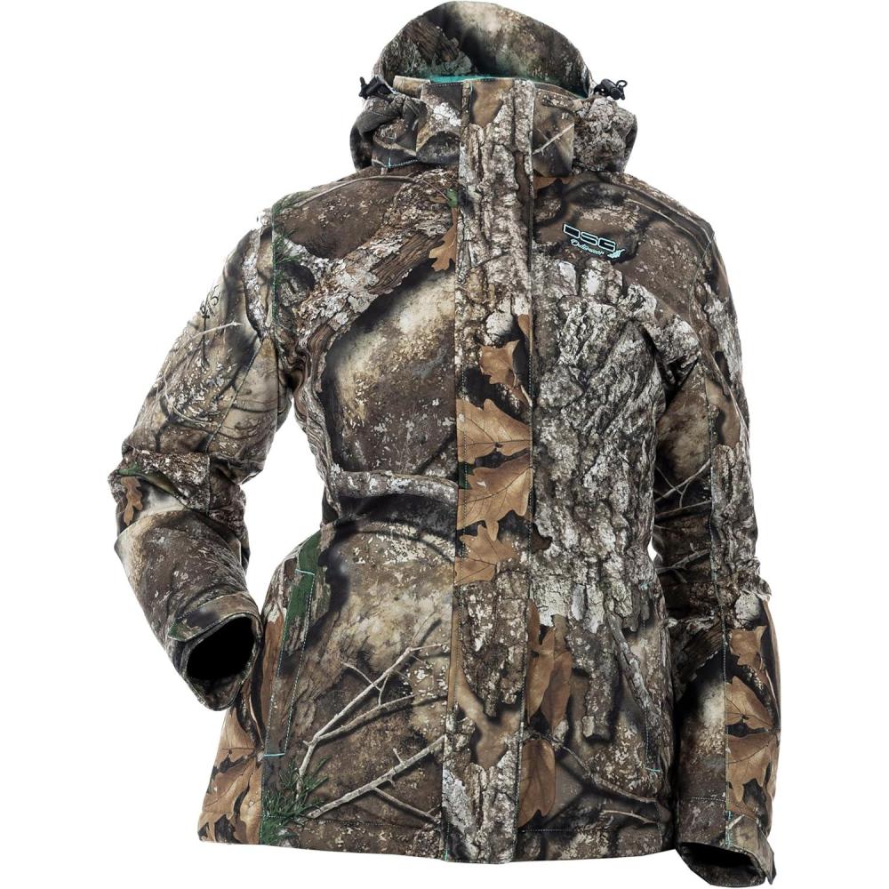 imageDSG Outerwear Womens Addie Hunting Jacket  Water Resistant Insulated Quiet Tricot FabricRealtree Apx