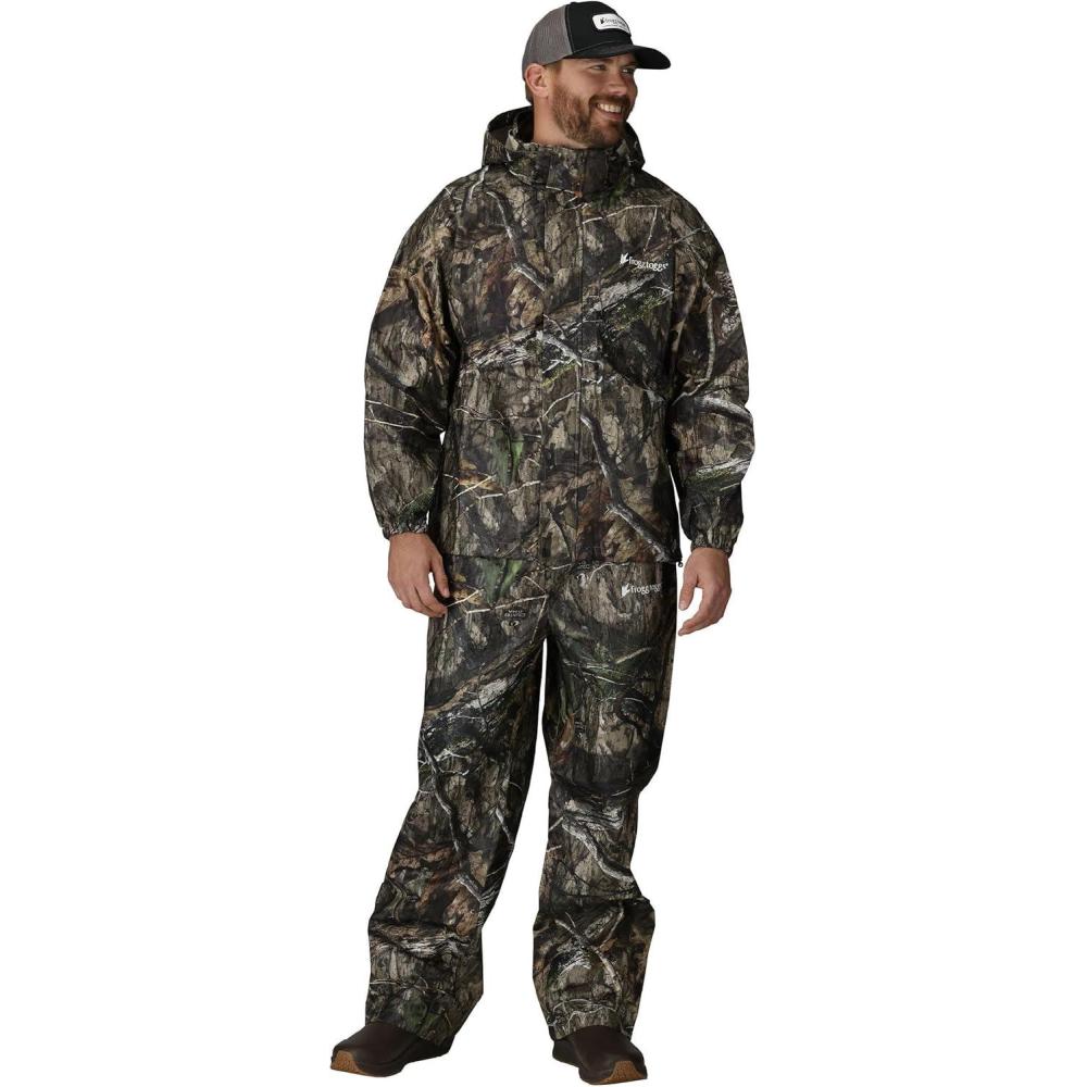 imageFROGG TOGGS Mens Classic Pro Action Waterproof Breathable Rain JacketMossy Oak Dna