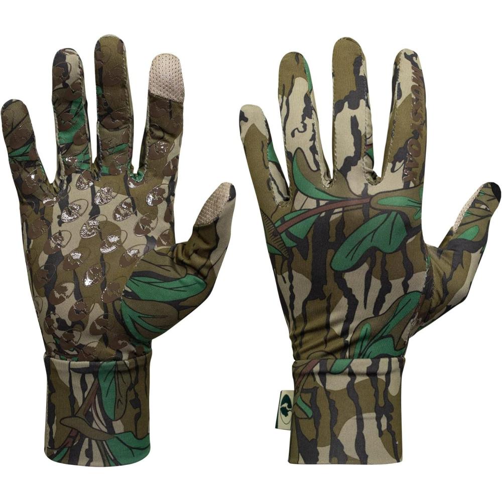 imageMossy Oak Lightweight Camo Hunting GlovesGreenleaf