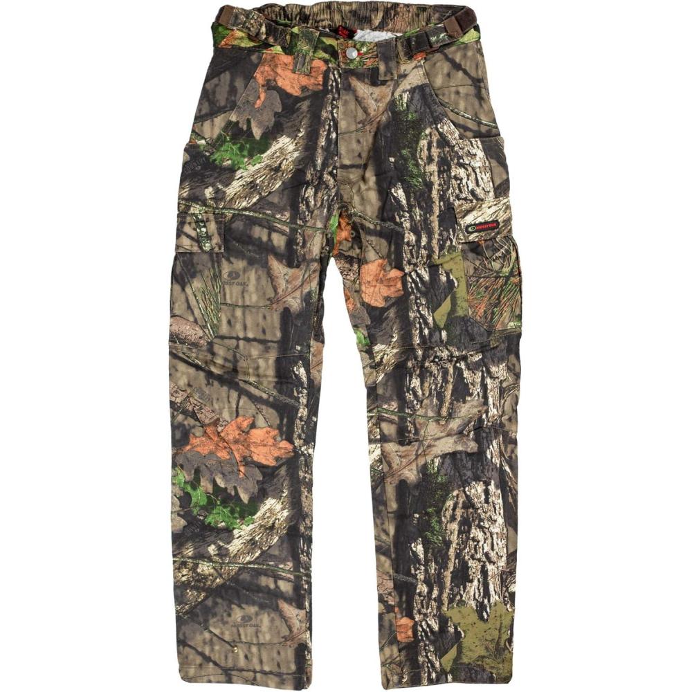imageMossy Oak Mens Hunting Pants Camo Cotton Mill FlexBreakup Country