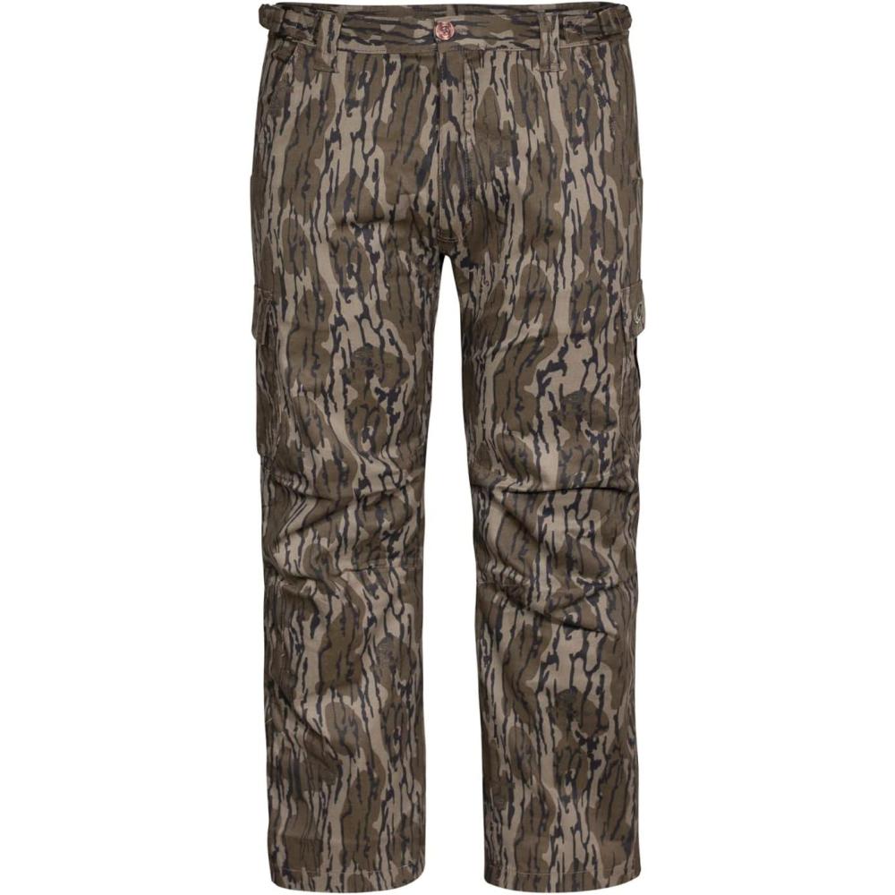 imageMossy Oak Mens Hunting Pants Camo Cotton Mill FlexOriginal Bottomland