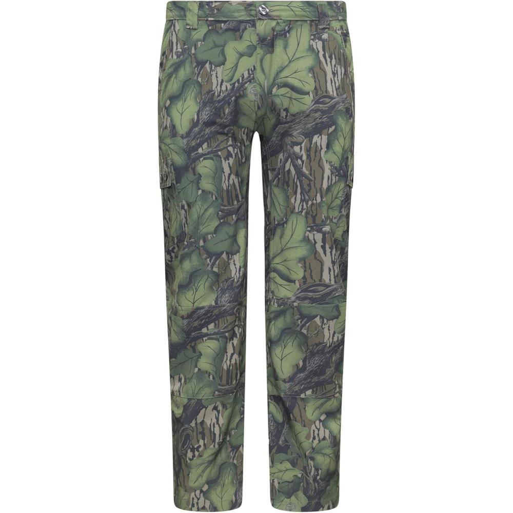 imageMossy Oak Mens Mens Lightweight Camo Hunting Pants TibbeeFull Foliage