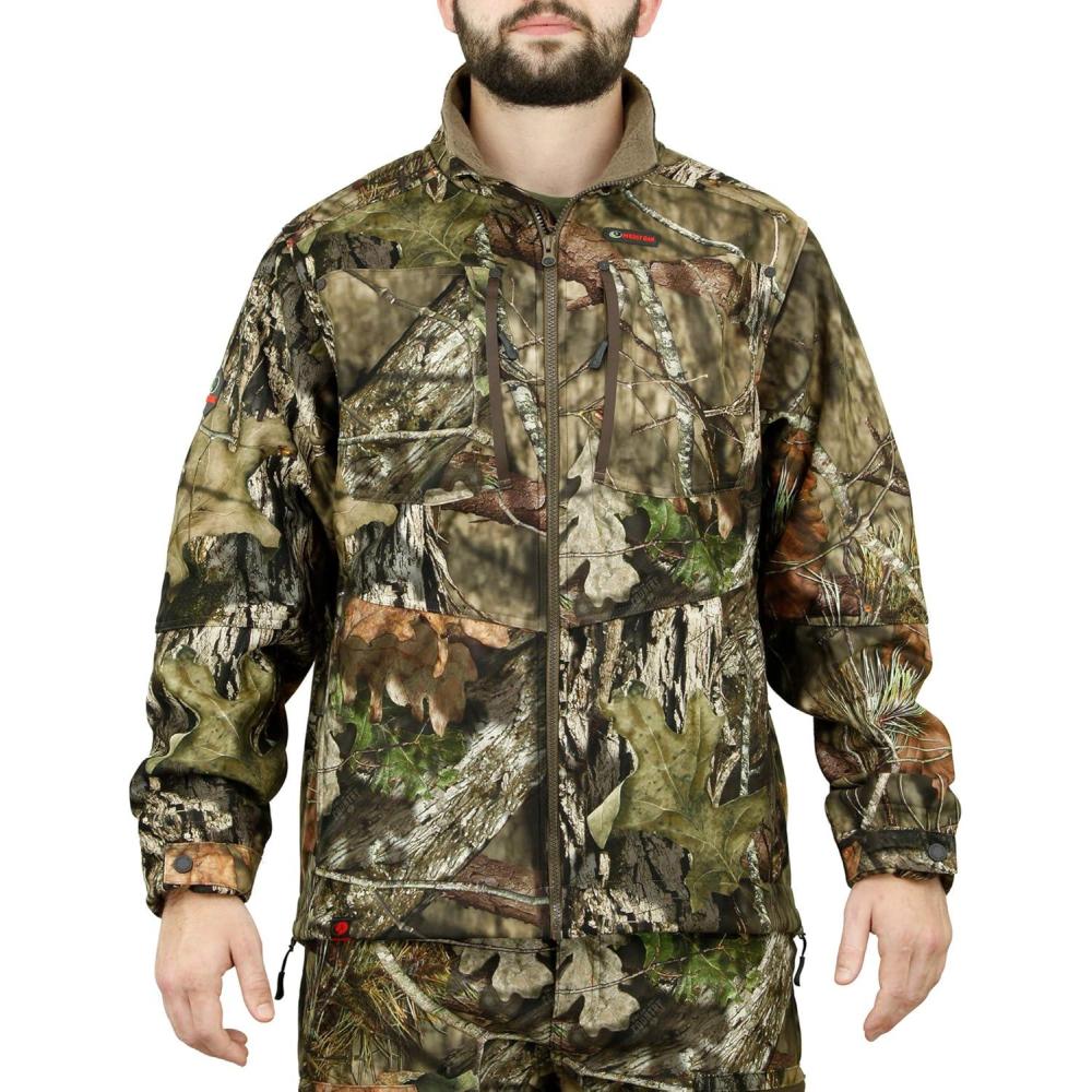 imageMossy Oak Mens Sherpa Fleece Lined Camo Hunting JacketBreakup Country
