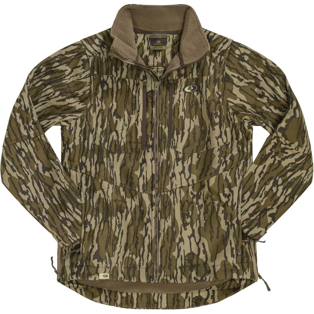 imageMossy Oak Mens Sherpa Fleece Lined Camo Hunting JacketOriginal Bottomland