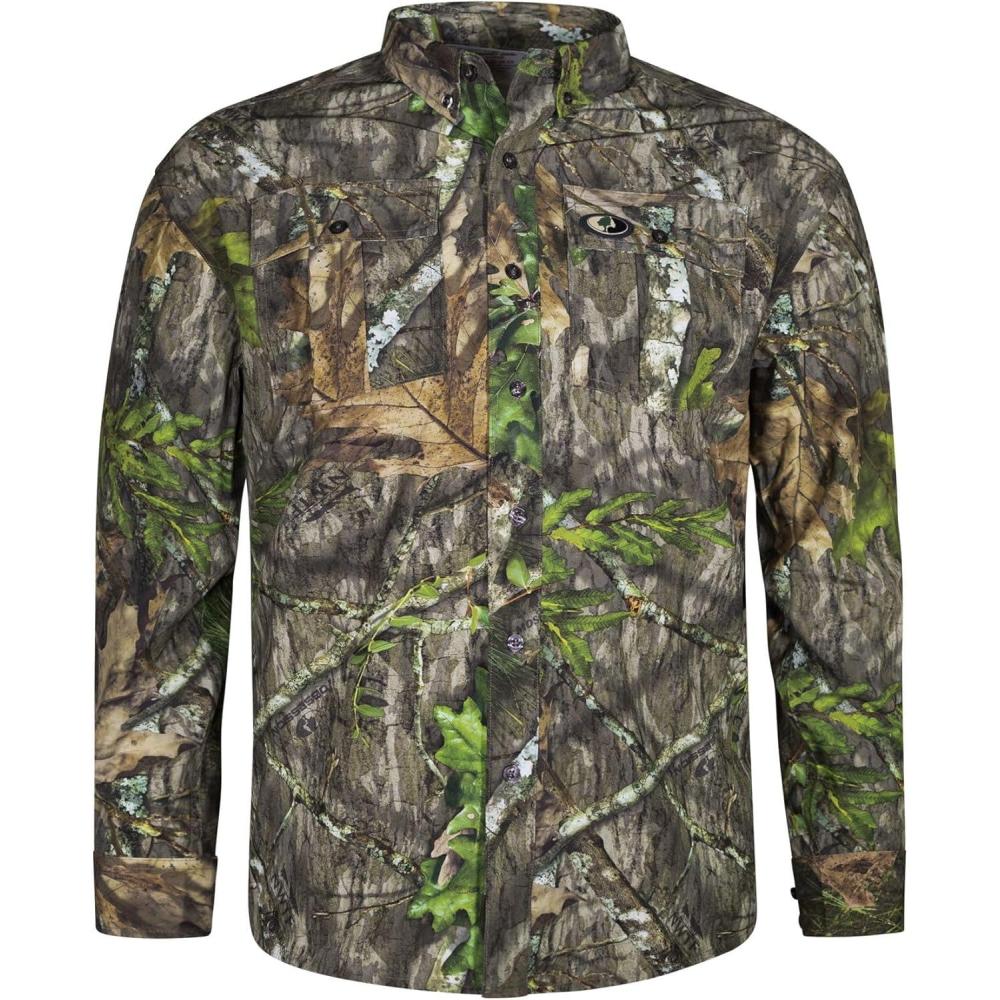 imageMossy Oak Mens Tibbee Technical Lightweight Camo Hunting ShirtObsession