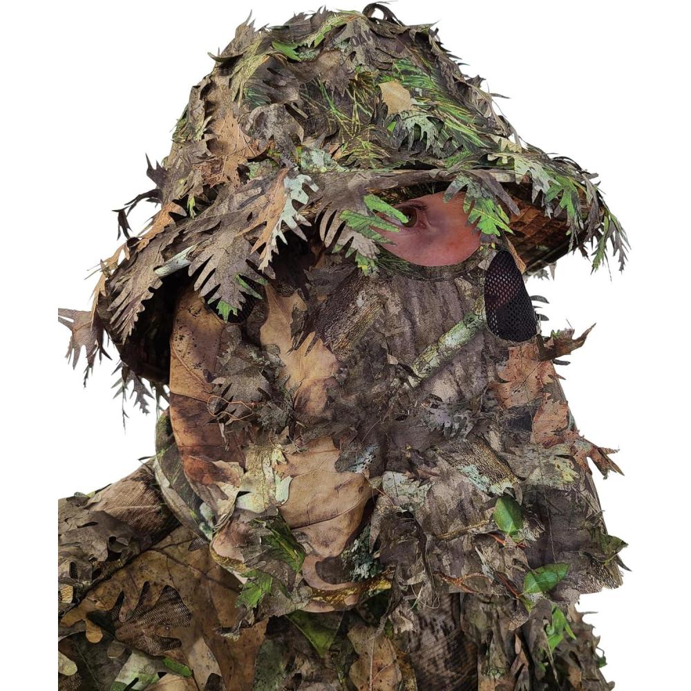 imageQuikCamo Realtree ampamp Mossy Oak 3D Leafy Camo Face Mask Bucket Hat for Men Deer Duck and Turkey Hunting Fully Adjustable OSFMNwtf Mossy Oak Obsession Camo