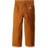 Carhartt Boys’ Washed Dungaree Pants Lined and Unlined(Carhartt Brown)