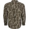 Mossy Oak Chamois Hunting Camo Shirt for Men | Heavyweight Cotton, Button Down Shirt with Pockets(Original Bottomland)