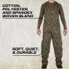 Mossy Oak Cotton Mill 2.0 Camo Hunting Bibs, Uninsulated Camo Overalls for Men(Obsession)