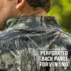 Mossy Oak Men’s Hunting Shirts Lightweight Camo Tibbee Tech Stretch Quarter Zip(Greenleaf)