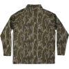 Mossy Oak Men’s Hunting Shirts Lightweight Camo Tibbee Tech Stretch Quarter Zip(Original Bottomland)