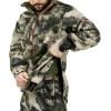 Mossy Oak Men’s Sherpa Fleece Lined Camo Hunting Jacket(Terra Gila)