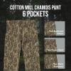 Mossy Oak Mid-Weight Chamois Camo Hunting Pants for Men(Original Bottomland)