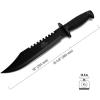 Mossy Oak Survival Hunting Knife with Sheath, 15-inch Fixed Blade Tactical Bowie Knife with Sharpener & Fire Starter for Camping, Outdoor, Bushcraft
