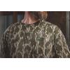 Mossy Oak Tombigbee Light Henley Shirt for Men with Pocket | Outdoor Fishing & Travel Tee | Casual Men’s Camp T-Shirt (S–3XL)(Bluewing)