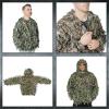 QuikCamo 3D Leafy Hooded 1/4 Zip Pullover Top(Mossy Oak Greenleaf)