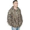 QuikCamo 3D Leafy Hooded 1/4 Zip Pullover Top(Mossy Oak New Bottomland)