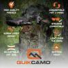 QuikCamo Lightweight 3D Leafy Camo Face Mask & Hat for Hunting, OSFM Adjustable Camouflage Hat, Mossy Oak & Realtree(Mossy Oak Original Bottomland Camo)