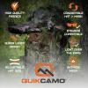 QuikCamo Lightweight 3D Leafy Camo Face Mask & Hat for Hunting, OSFM Adjustable Camouflage Hat, Mossy Oak & Realtree(Realtree Ap Leafy Blaze Orange)