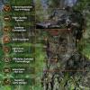 QuikCamo Lightweight 3D Leafy Camo Face Mask & Hat for Hunting, OSFM Adjustable Camouflage Hat, Mossy Oak & Realtree(Realtree Edge Leafy Camo)