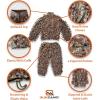 QuikCamo Mossy Oak 3D Leafy Camo Ghillie Suit, Lightweight Breathable Mesh for Hunting Men(Mossy Oak Breakup Country)