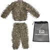 QuikCamo Mossy Oak 3D Leafy Camo Ghillie Suit, Lightweight Breathable Mesh for Hunting Men(Mossy Oak Original Bottomland)