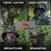QuikCamo Realtree & Mossy Oak 3D Leafy Camo Face Mask Bucket Hat for Men Deer Duck and Turkey Hunting (Fully Adjustable OSFM)(Mossy Oak New Bottomland Camo)