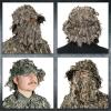 QuikCamo Realtree & Mossy Oak 3D Leafy Camo Face Mask Bucket Hat for Men Deer Duck and Turkey Hunting (Fully Adjustable OSFM)(Realtree Apx Camo)