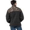 TrailCrest Men’s C-Max Full Zip Polar Fleece Jacket, Mossy Oak Camo Patterns(Charcoal Heather – Bottomland)