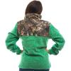 TrailCrest Women’s C-Max Full Zip Polar Fleece Jacket Mossy Oak Camo Patterns(Green Heather – Breakup Country)