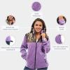 TrailCrest Women’s C-Max Full Zip Polar Fleece Jacket Mossy Oak Camo Patterns(Purple Heather – Country Dna)