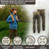 TrailCrest Youth Kids Camo Hunting Cargo Pants | 6 Pockets | Mossy Oak Break-Up Country™ (Improved Specs)(Bottomland)