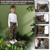 TrailCrest Youth Kids Camo Hunting Cargo Pants | 6 Pockets | Mossy Oak Break-Up Country™ (Improved Specs)(Break-up Country)