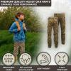 TrailCrest Youth Kids Camo Hunting Cargo Pants | 6 Pockets | Mossy Oak Break-Up Country™ (Improved Specs)(Shaddow Grass Blades)