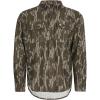 Mossy Oak Chamois Hunting Camo Shirt for Men | Heavyweight Cotton, Button Down Shirt with Pockets(Original Bottomland)