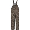 Mossy Oak Cotton Mill 2.0 Camo Hunting Bibs, Uninsulated Camo Overalls for Men(Original Bottomland)