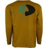 Mossy Oak Long Sleeve Traditional Logo Cotton Blend Unisex T-Shirt(Bark)