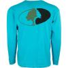 Mossy Oak Long Sleeve Traditional Logo Cotton Blend Unisex T-Shirt(Bluefish)