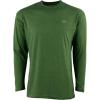 Mossy Oak Long Sleeve Work Shirts for Men, Construction Shirts for Men(Heather Rifle Green)