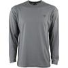Mossy Oak Long Sleeve Work Shirts for Men, Construction Shirts for Men(Light Heather Grey)