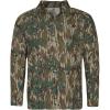 Mossy Oak Men’s Hunting Shirts Lightweight Camo Tibbee Tech Stretch Quarter Zip(Greenleaf)
