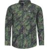 Mossy Oak Men’s Tibbee Technical Lightweight Camo Hunting Shirt(Full Foliage)