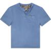 Mossy Oak Tombigbee Light Henley Shirt for Men with Pocket | Outdoor Fishing & Travel Tee | Casual Men’s Camp T-Shirt (S–3XL)(Bluefin)