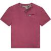 Mossy Oak Tombigbee Light Henley Shirt for Men with Pocket | Outdoor Fishing & Travel Tee | Casual Men’s Camp T-Shirt (S–3XL)(Muscadine)