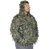 QuikCamo 3D Leafy Hooded 1/4 Zip Pullover Top(Mossy Oak Greenleaf)