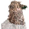 QuikCamo Lightweight 3D Leafy Camo Face Mask & Hat for Hunting, OSFM Adjustable Camouflage Hat, Mossy Oak & Realtree(Mossy Oak Shadow Grass Blades Camo)