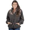 TrailCrest Women’s C-Max Full Zip Polar Fleece Jacket Mossy Oak Camo Patterns(Charcoal Heather – Country Dna)