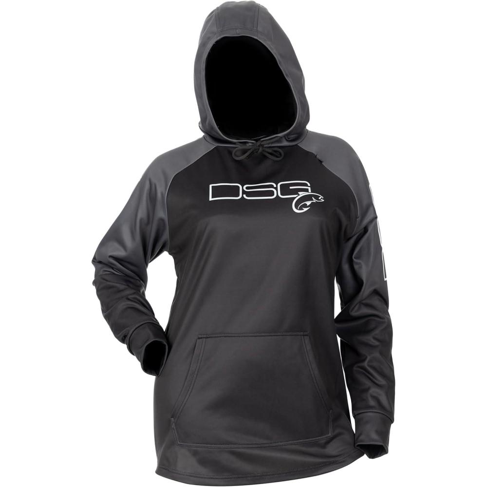 imageDOING SOMETHING GREAT DSG Outerwear Womens Starr Technical Fishing Hoodies  DWR TreatedDark CharcoalSlate