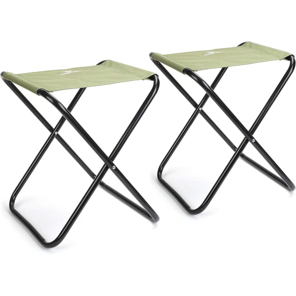 imageMOSSY OAK Camping Folding Stool Mini Portable Lightweight Chair2PieceGreenMax Load 220 lbs14 x 13 x 17 inch