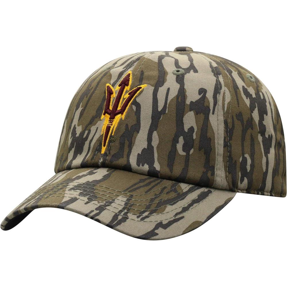 imageMossy Oak Bottomland Original Camo College Crew Adjustable HatArizona State Sun Devils